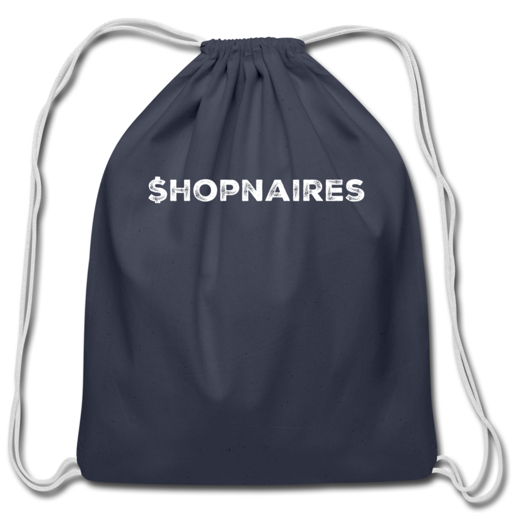 $hopnaires Cotton Drawstring Bag - navy