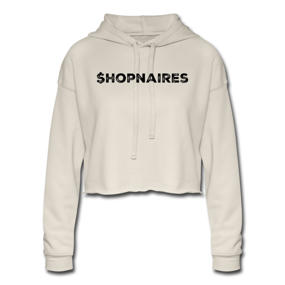 Official Shopnaires Women's Cropped Hoodie - dust