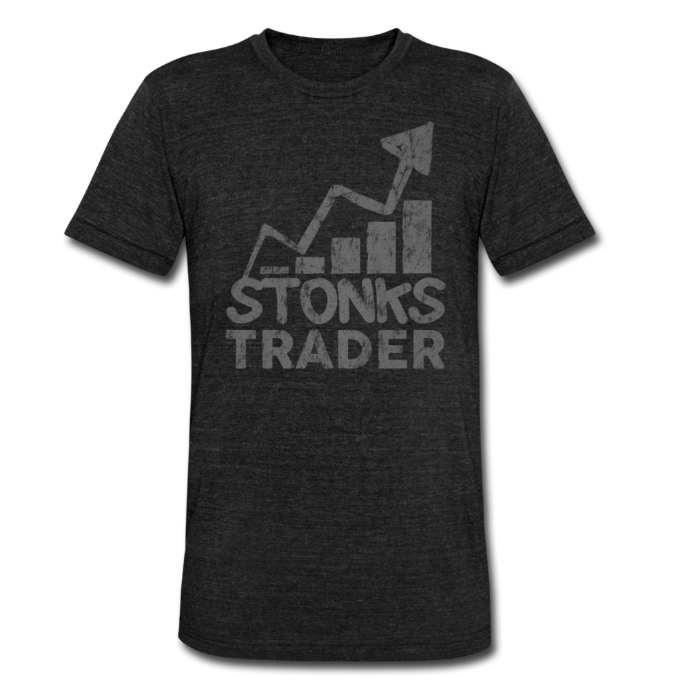 STONKS TRADER - heather black