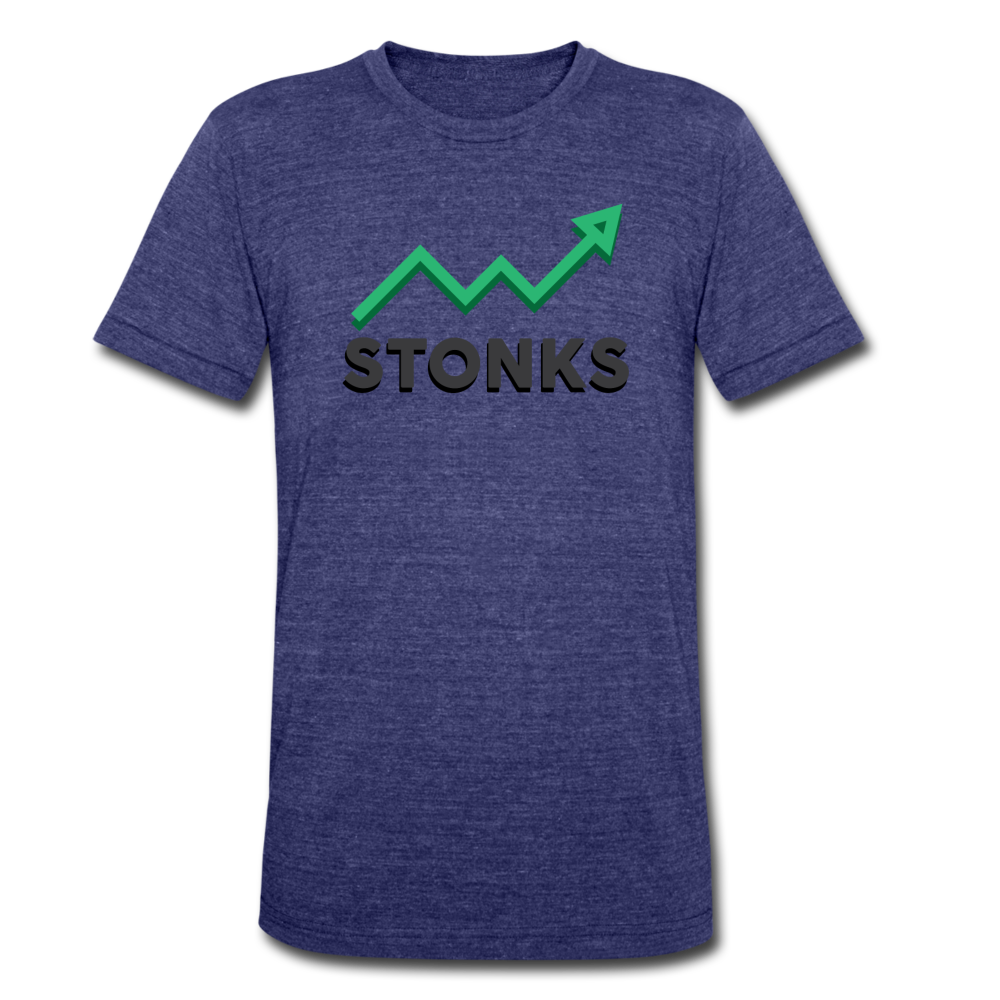 STONKS BLACK INK - heather indigo