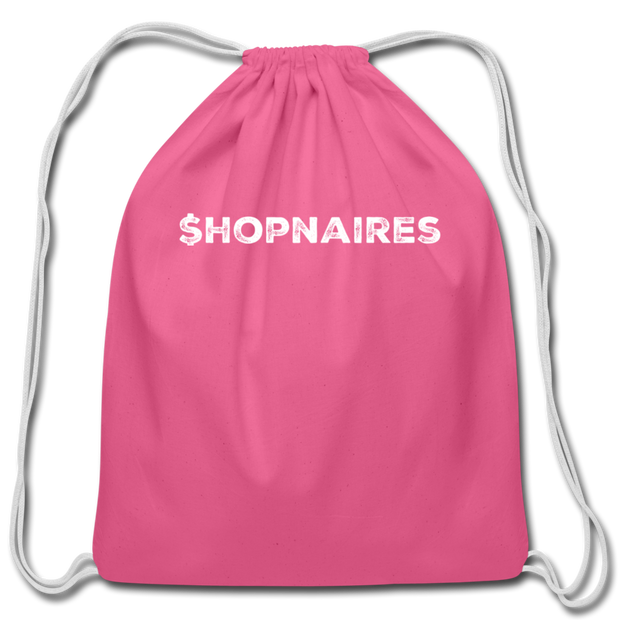$hopnaires Cotton Drawstring Bag - pink