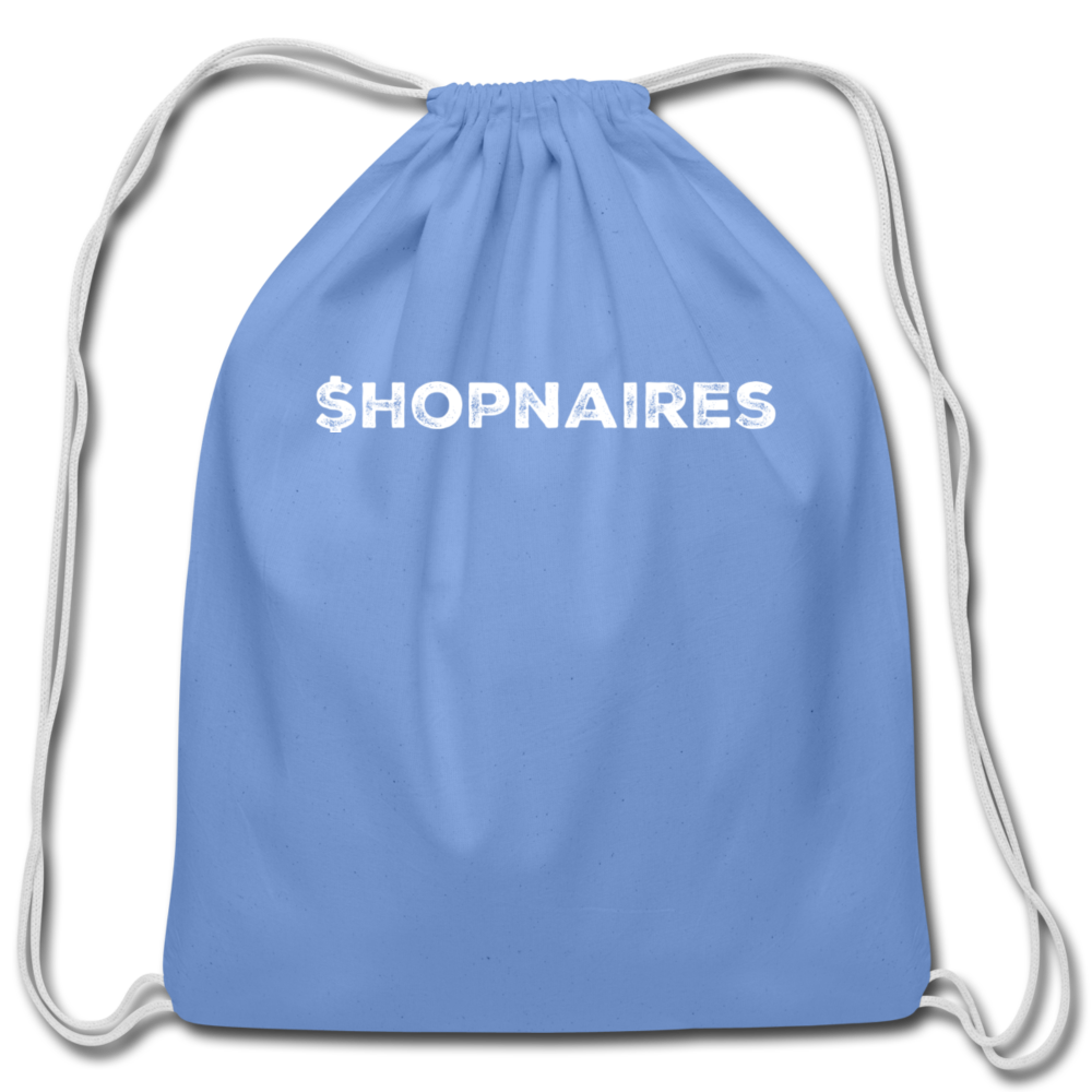 $hopnaires Cotton Drawstring Bag - carolina blue