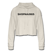 Official Shopnaires Women's Cropped Hoodie - dust
