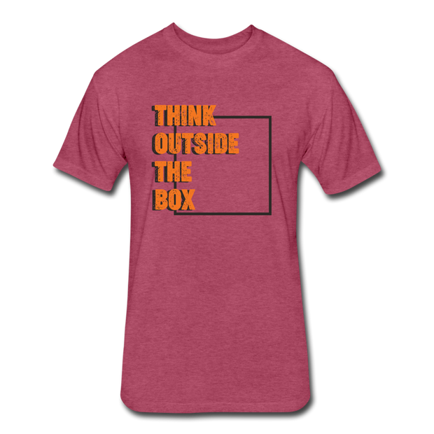 THINK OUTSIDE THE BOX - heather burgundy